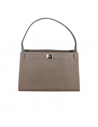 Fendi First Small Clutch In Tortora+oro Soft